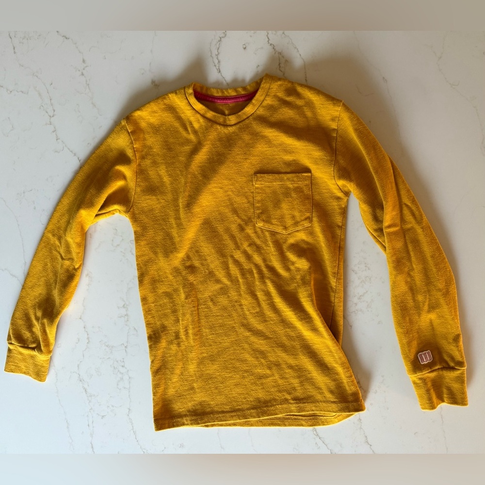 Topo Designs Golden Yellow Shirt Men’s xxs